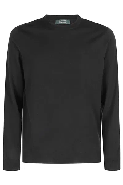 Zanone Flexwool Crewneck Sweater In Green