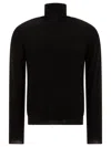 Zanone Men Black Solid Turtle Neck Sweater