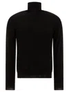 Zanone Men's Sleek Turtleneck Sweater In Black
