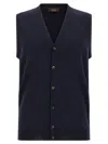 Zanone Flexwool Vest In Blue