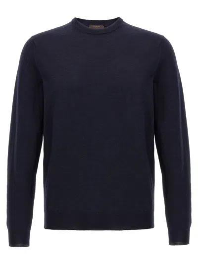 Zanone Flexwool Wool Sweater In Blue