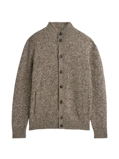 Zanone Geelong Wool Cardigan In Brown