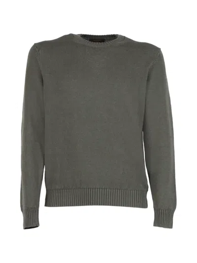 Zanone Giro Longsleeve Jumper In Brown