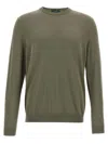 Zanone Cotton Sweater In Green
