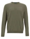 Zanone Cotton Sweater In Green