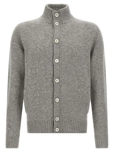 ZANONE GREY CHIOTO CARDIGAN SWEATER