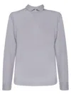 Zanone Ice Cotton Polo In Grey