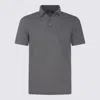 Zanone Jersey Polo Shirt In Grey