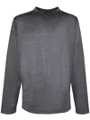 Zanone Dark Grey Slim Long Sleeve T-shirt In Grey