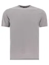 Zanone Grey T-shirt With Soft Cotton-elastane Blend In Gray