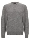 Zanone Crew Neck Wool Sweater With Ribbed Cuffs