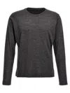 Zanone Heathered Grey Crewneck Wool Sweater With Classic Fit In Gray