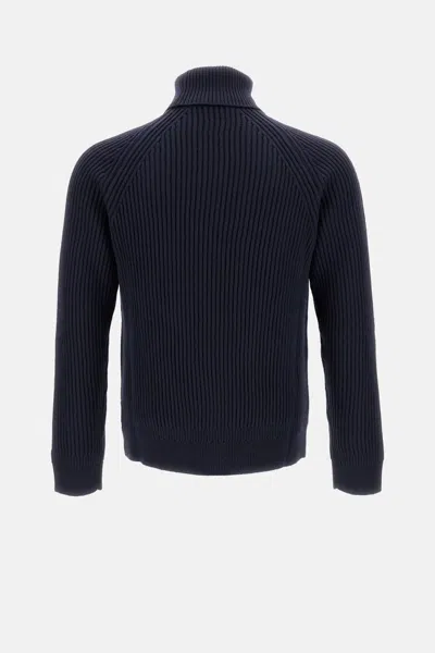 Zanone Suéter Con Cuello Alto In Blue