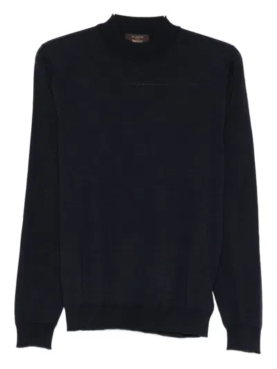 Zanone High-neck Knitwear In Black