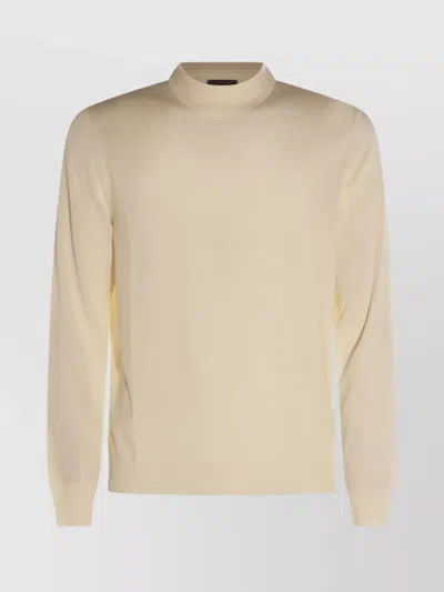ZANONE HIGH NECK LONG SLEEVE KNIT SWEATER