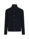 Zanone Man Jacket Midnight Blue Size 46 Virgin Wool In Blue