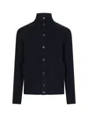 Zanone Man Jacket Midnight Blue Size 46 Virgin Wool In Blue