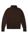 Zanone High-neck Sweater In Brown