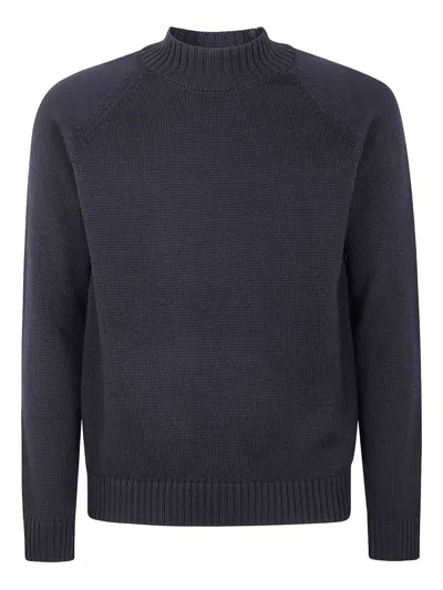 Zanone High-neck Sweater In Gray