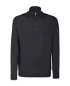 Zanone Wool Pullover In Black