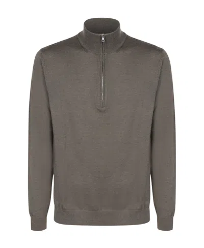 Zanone High-neck Virgin Wool Jumper In Black
