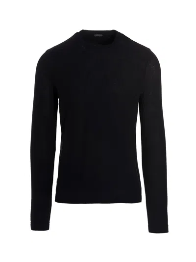Zanone Ice Cotton Long Sleeve T Shirt In Blue