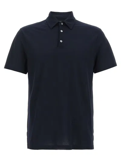 ZANONE ICE COTTON POLO BLUE
