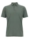 Zanone Dark Grey Cotton Polo Shirt