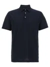 Zanone Ice Cotton Polo Shirt In Blue