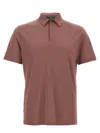 Zanone 'ice Cotton' Polo Shirt In Brown