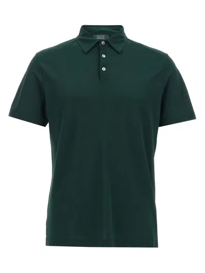 Zanone Green Ice Cotton Polo Shirt