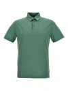 Zanone Ice Cotton Polo Shirt In Verde