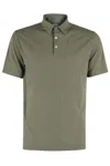 Zanone Green Ice Cotton Three Buttons Polo Shirt