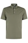 Zanone Green Ice Cotton Three Buttons Polo Shirt