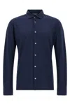 Zanone Ice Cotton Shirt In Blue