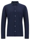 Zanone Ice Cotton Shirt In Blue