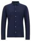 Zanone Ice Cotton Shirt In Blue