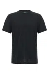 Zanone Jersey Crew Neck T-shirt In Black