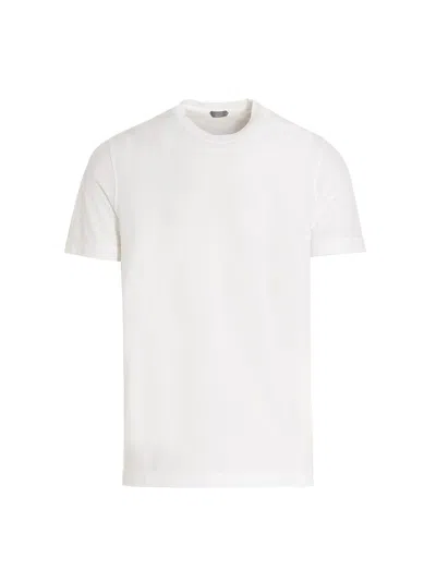 Zanone Ice Cotton T-shirt In Bianco