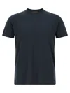 Zanone Ice Cotton Crew Neck Short Sleeve T Shirt In Blue