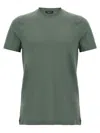 Zanone Crew Neck Ice Cotton T-shirt In Green