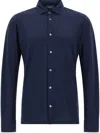 Zanone Ice Cotton Shirt In Blue