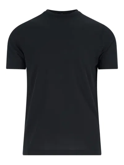Zanone Icecotton Short-sleeve T-shirt In Black