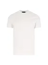 Zanone Classic Round Neck T-shirt In Soft White Cotton In White