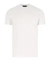 Zanone Classic Round Neck T-shirt In Soft White Cotton