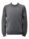Zanone Knitwear With Ribbed Cuffs And Hem In Gray
