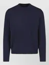 Zanone Knit Pullover Regular Fit Crew Neck In Blue