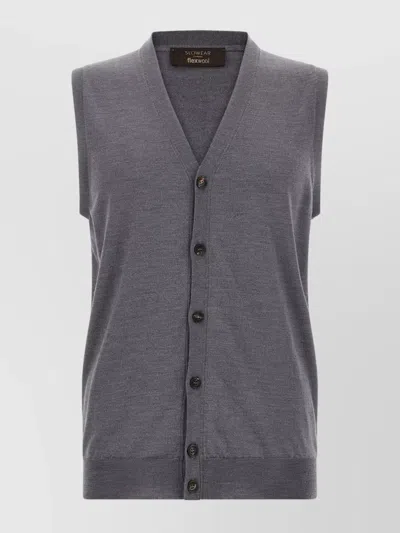 ZANONE KNIT SLEEVELESS VEST V-NECKLINE
