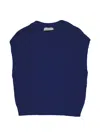 Zanone 라운드 넥 니트 스웨터 In Blue