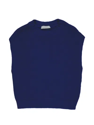 Zanone 라운드 넥 니트 스웨터 In Blue